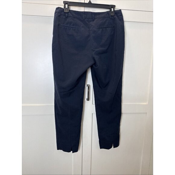 Jones New York Grace Ankle Pants Size 6 Women's Slim Fit Navy Blue - Picture 10 of 14